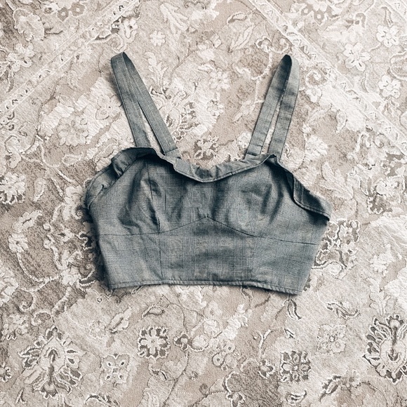 Forever 21 Plaid Crop Top - Picture 1 of 5